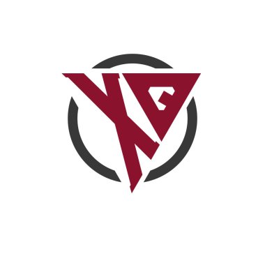 Kalın Üçgen Tasarımlı Dairesel Arkaplan XQ Monogram Logosu. Profesyonel XQ Harf Logosu Modern İşletme Markası ve Şık Amblem Konsepti için Mükemmel