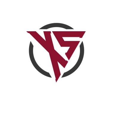 Kalın Üçgen Tasarımlı Dairesel Arkaplan XS Monogram Logosu. Profesyonel XS Harf Logosu Modern İşletme Markalaşması ve Şık Amblem Konsepti için Mükemmel