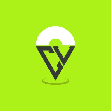 Harf CL Logo Tasarımı. Günümüz Navigasyon, Harita Uygulamaları ve Konum temelli İşletmeler için CL Nokta Logosu