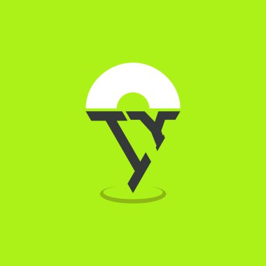 Letter IY Location Logo Design. Modern Initials IY Pinpoint Logo for Navigation, Map Apps, and Location Based Businesses clipart