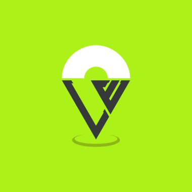 Harf LE Logo Tasarımı. Navigasyon, Harita Uygulamaları ve Konum temelli İşletmeler için Modern Baş harfler LE Pinpoint Logosu