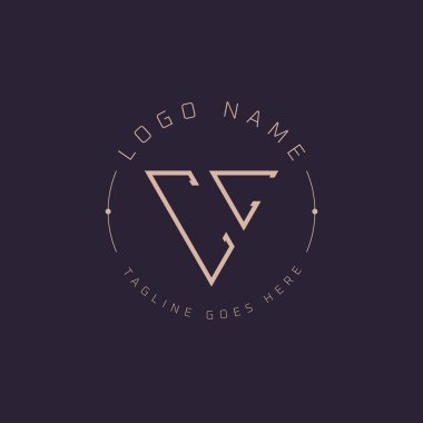 Profesyonel CC Logosu. Premium Markalaşma için Modern Minimal CC Harf Amblemi