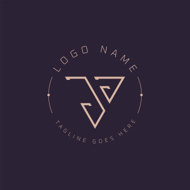 Profesyonel JJ logosu. Premium Markalaşma için Modern Minimal JJ Harf Amblemi