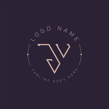 Profesyonel JU logosu. Premium Markalaşma için Modern Minimal JU Harf Amblemi
