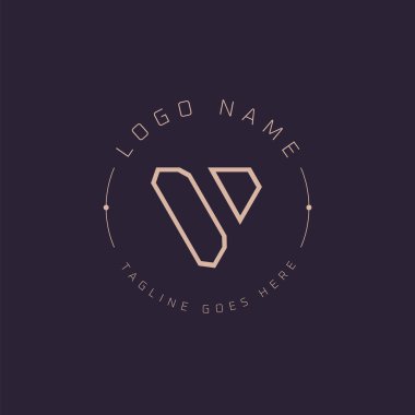 Profesyonel aşırı doz logosu. Premium Markalaşma için Modern Minimal OD Harfi Monogram Amblemi