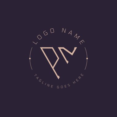 Profesyonel PN logosu. Premium Markalaşma için Modern Minimal PN Harfleri Amblemi