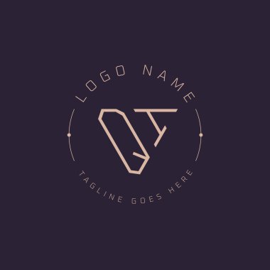 Profesyonel QI logosu. Premium Markalaşma için Modern Asgari QI Harf Amblemi