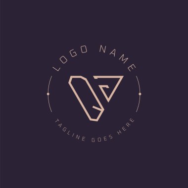 Profesyonel QJ logosu. Premium Markalaşma için Modern Minimal QJ Harf Amblemi