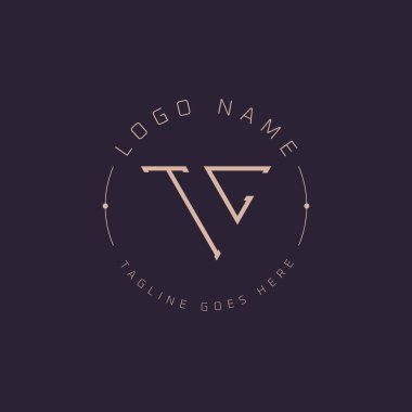 Profesyonel TC logosu. Premium Markalaşma için Modern Minimal TC Harf Amblemi