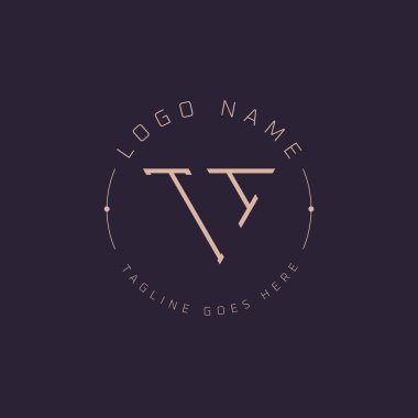 Profesyonel TI logosu. Premium Markalaşma için Modern Minimal TI Harf Amblemi