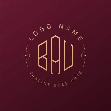 Lüks DAB Logo Tasarımı, Zarif Harf DAB Monogram Logosu. Minimalist Çokgen DAB Logo Tasarım Şablonu