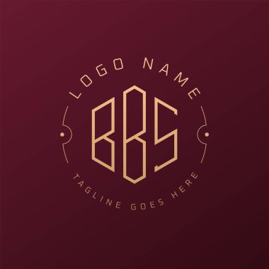 Lüks BBS Logo Tasarımı, Zarif Harf BBS Monogram Logosu. Minimalist Çokgen BBS Logo Tasarım Şablonu