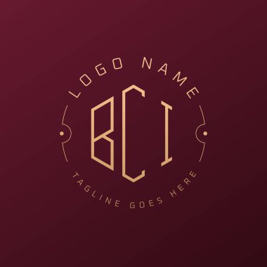 Lüks BCI Logo Tasarımı, Zarif Harf BCI Monogram Logosu. Minimalist Çokgen BCI Logo Tasarım Şablonu