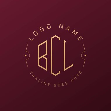 Lüks BCL Logo Tasarımı, Zarif Harf BCL Monogram Logosu. Minimalist Çokgen BCL Logo Tasarım Şablonu