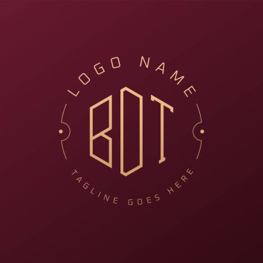 Lüks BDT Logo Tasarımı, Zarif Harf BDT Monogram Logosu. Minimalist Çokgen BDT Logo Tasarım Şablonu