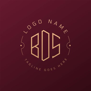 Lüks BDS Logo Tasarımı, Zarif Harf BDS Monogram Logosu. Minimalist Çokgen BDS Logo Tasarım Şablonu