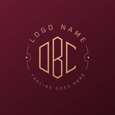 Lüks DBC Logo Tasarımı, Zarif Harf DBC Monogram Logosu. Minimalist Çokgen DBC Logo Tasarım Şablonu