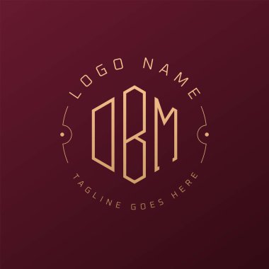 Lüks DBM Logo Tasarımı, Zarif Harf DBM Monogram Logosu. Minimalist Çokgen DBM Logo Tasarım Şablonu