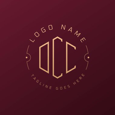Lüks DCC Logo Tasarımı, Zarif Harf DCC Monogram Logosu. Minimalist Çokgen DCC Logo Tasarım Şablonu