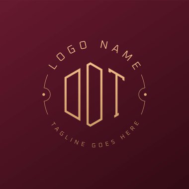 Lüks DDT Logo Tasarımı, Zarif Harf DDT Monogram Logosu. Minimalist Çokgen DDT Logo Tasarım Şablonu