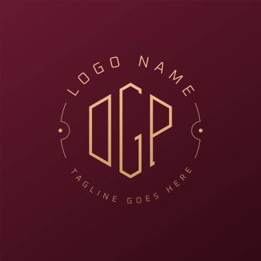 Luxury DGP Logo Design, Elegant Letter DGP Monogram Logo. Minimalist Polygon DGP Logo Design Template clipart