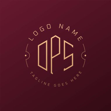 Lüks DPS Logo Tasarımı, Zarif Harf DPS Monogram Logosu. Minimalist Çokgen DPS Logo Tasarım Şablonu