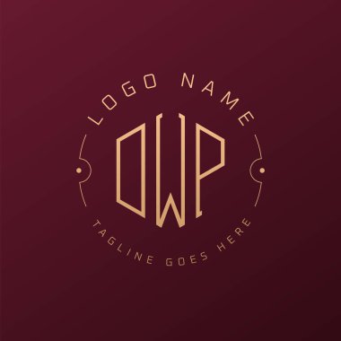 Luxury DWP Logo Design, Elegant Letter DWP Monogram Logo. Minimalist Polygon DWP Logo Design Template clipart