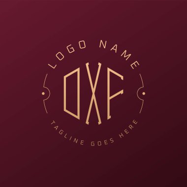 Lüks DXF Logo Tasarımı, Zarif Harf DXF Monogram Logosu. Minimalist Çokgen DXF Logo Tasarım Şablonu