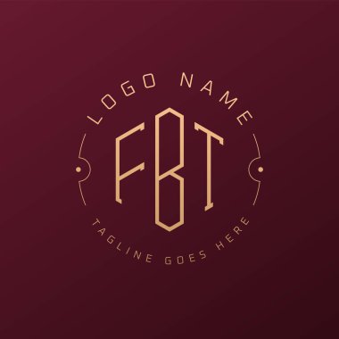 Luxury FBT Logo Design, Elegant Letter FBT Monogram Logo. Minimalist Polygon FBT Logo Design Template clipart