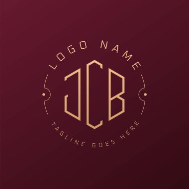 Luxury JCB Logo Design, Elegant Letter JCB Monogram Logo. Minimalist Polygon JCB Logo Design Template clipart