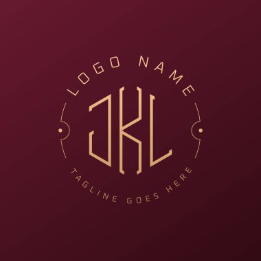 Luxury JKL Logo Design, Elegant Letter JKL Monogram Logo. Minimalist Polygon JKL Logo Design Template clipart