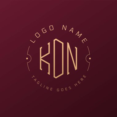 Luxury KDN Logo Design, Elegant Letter KDN Monogram Logo. Minimalist Polygon KDN Logo Design Template clipart