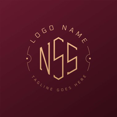 Luxury NSS Logo Design, Elegant Letter NSS Monogram Logo. Minimalist Polygon NSS Logo Design Template