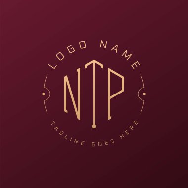 Luxury NTP Logo Design, Elegant Letter NTP Monogram Logo. Minimalist Polygon NTP Logo Design Template clipart