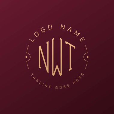 Luxury NWT Logo Design, Elegant Letter NWT Monogram Logo. Minimalist Polygon NWT Logo Design Template clipart