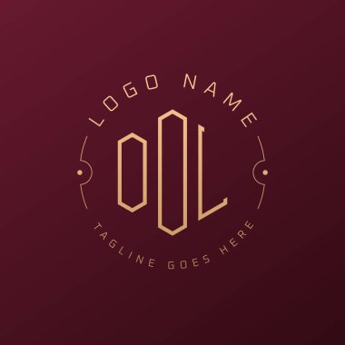 Luxury OOL Logo Design, Elegant Letter OOL Monogram Logo. Minimalist Polygon OOL Logo Design Template clipart