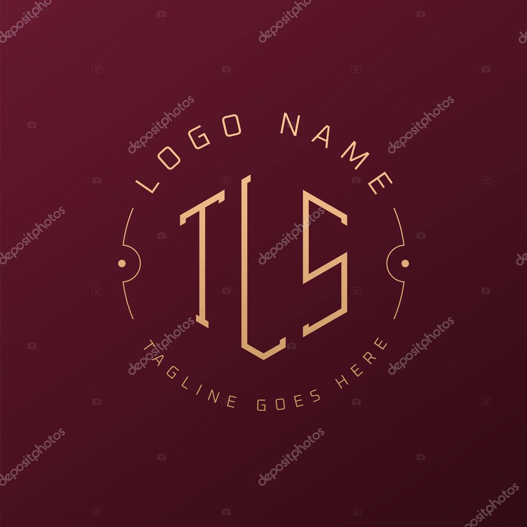 Luxury TLS Logo Design, Elegant Letter TLS Monogram Logo. Minimalist Polygon TLS Logo Design Template