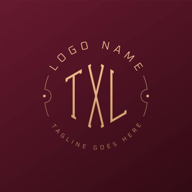 Luxury TXL Logo Design, Elegant Letter TXL Monogram Logo. Minimalist Polygon TXL Logo Design Template