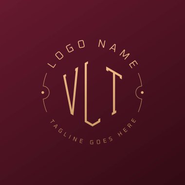 Lüks VLT Logo Tasarımı, Zarif Harf VLT Monogram Logosu. Minimalist Çokgen VLT Logo Tasarım Şablonu