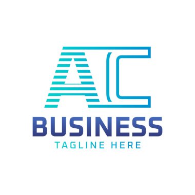 AC Logo Design. Sleek Modern Letter AC Logo for Business clipart