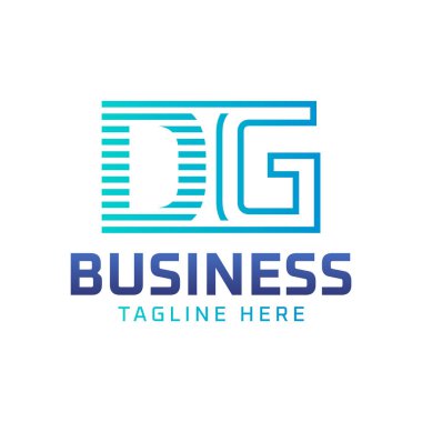 DG Logo Design. Sleek Modern Letter DG Logo for Business clipart