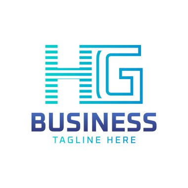 HG Logo Design. Sleek Modern Letter HG Logo for Business clipart