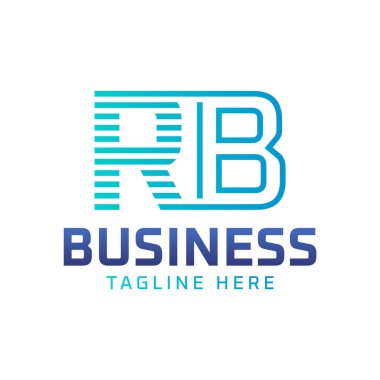 RB Logo Tasarımı. Şık Modern Harf İş İçin RB Logosu