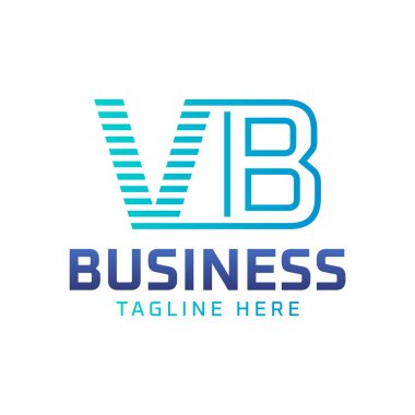 VB Logo Design. Sleek Modern Letter VB Logo for Business clipart