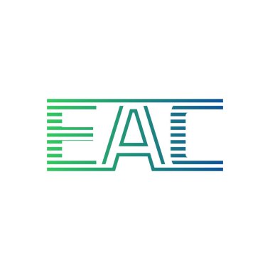 Modern EAC Logo Tasarımı. Harf EAC İş Kimliği Minimalist, Profesyonel ve Çok Yönlü Markalaştırma Simgesi