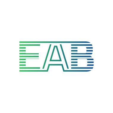 Modern EAB Logo Tasarımı. EAB Minimalist, Profesyonel ve İş Kimliği için Çok Yönlü Markalaştırma Simgesi