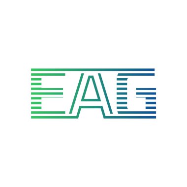 Modern EAG Logo Tasarımı. Harf EAG İş Kimliği Minimalist, Profesyonel ve Çok Yönlü Markalaştırma Simgesi