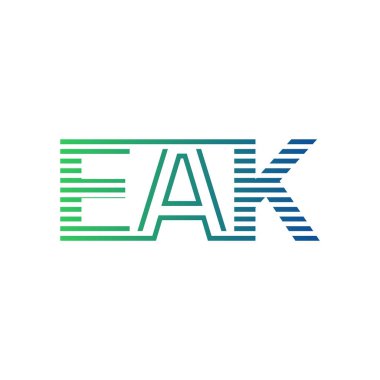 Modern EAK Logo Tasarımı. İş Kimliği için EAK Minimalist, Profesyonel ve Çok Yönlü Markalaştırma Simgesi