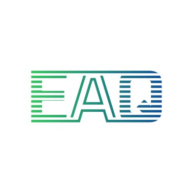 Modern EAQ Logo Tasarımı. Harf EAQ İş Kimliği Minimalist, Profesyonel ve Çok Yönlü Markalaştırma Simgesi