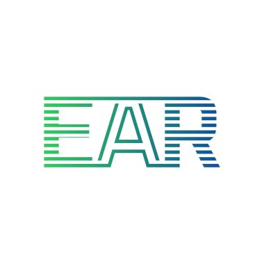 Modern EAR Logo Tasarımı. Harf Kulaklığı İşletme Kimliği Minimalist, Profesyonel ve Çok Yönlü Markalaştırma Simgesi
